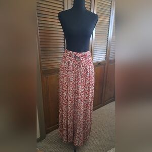 Patrons of Peace Red and White Wide Leg Pants